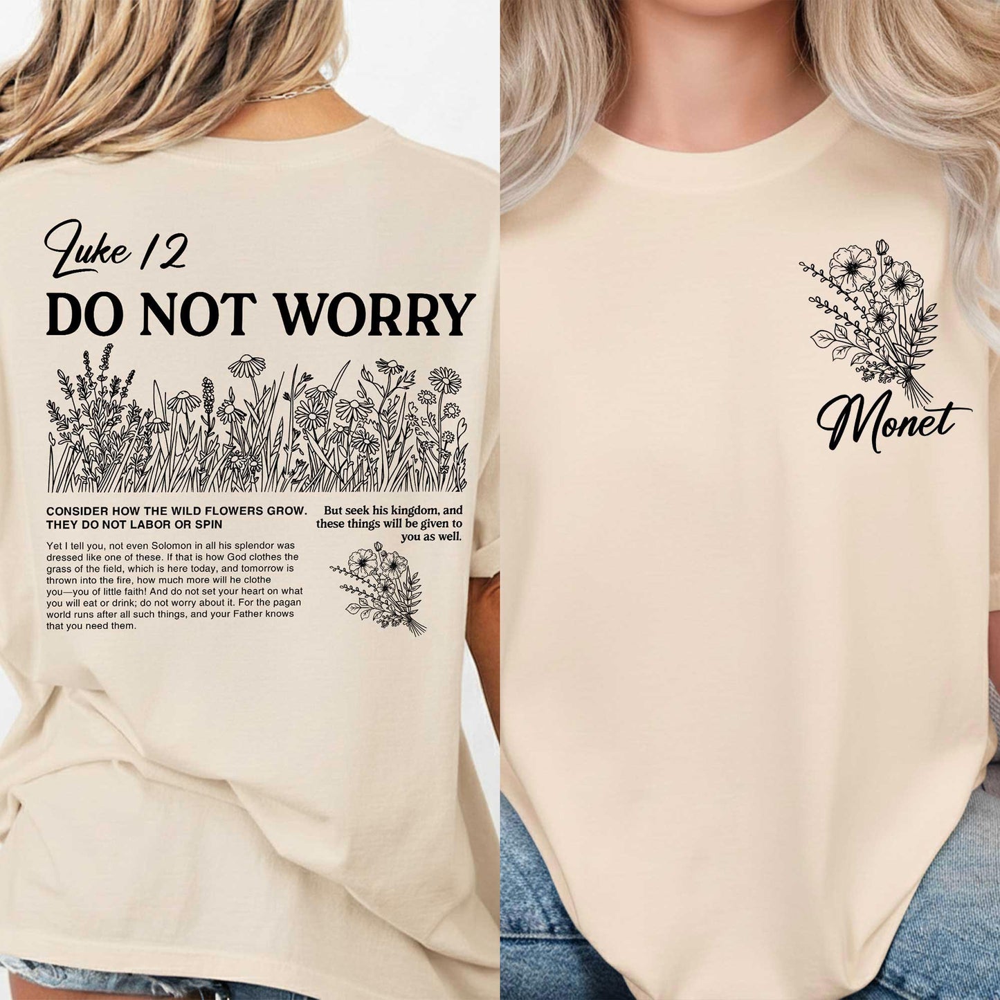 Luke 12 Do Not Worry T-shirt