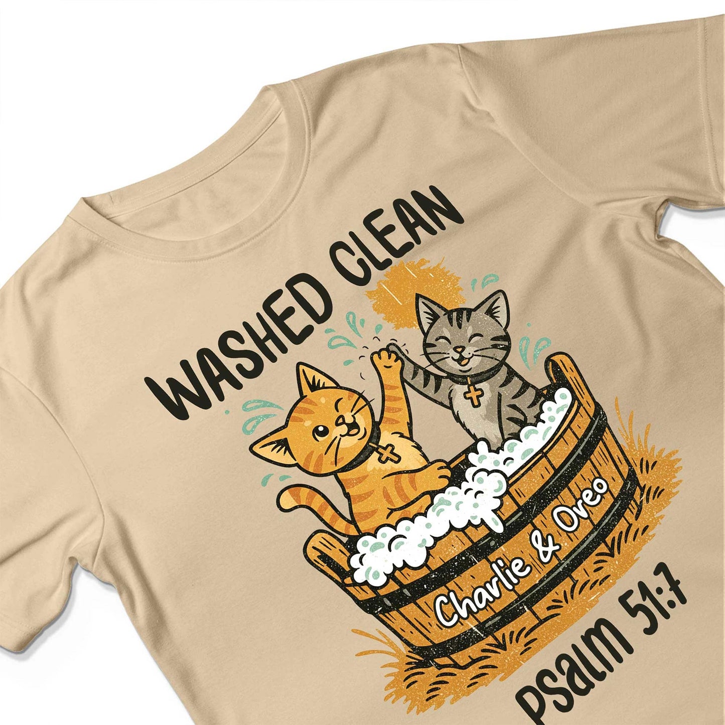Washed Clean Psalm 51:7 T-Shirt