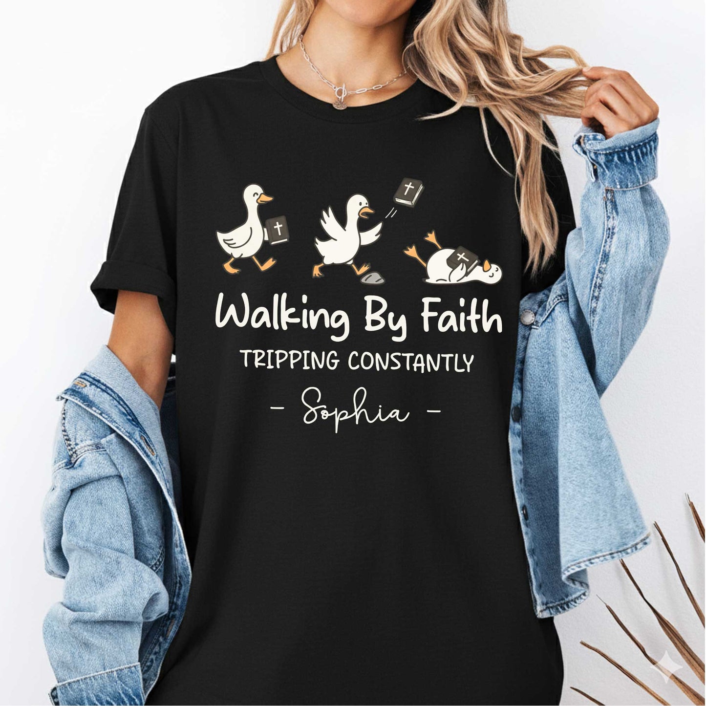 Walking By Faith Tripping Constantly T-Shirt