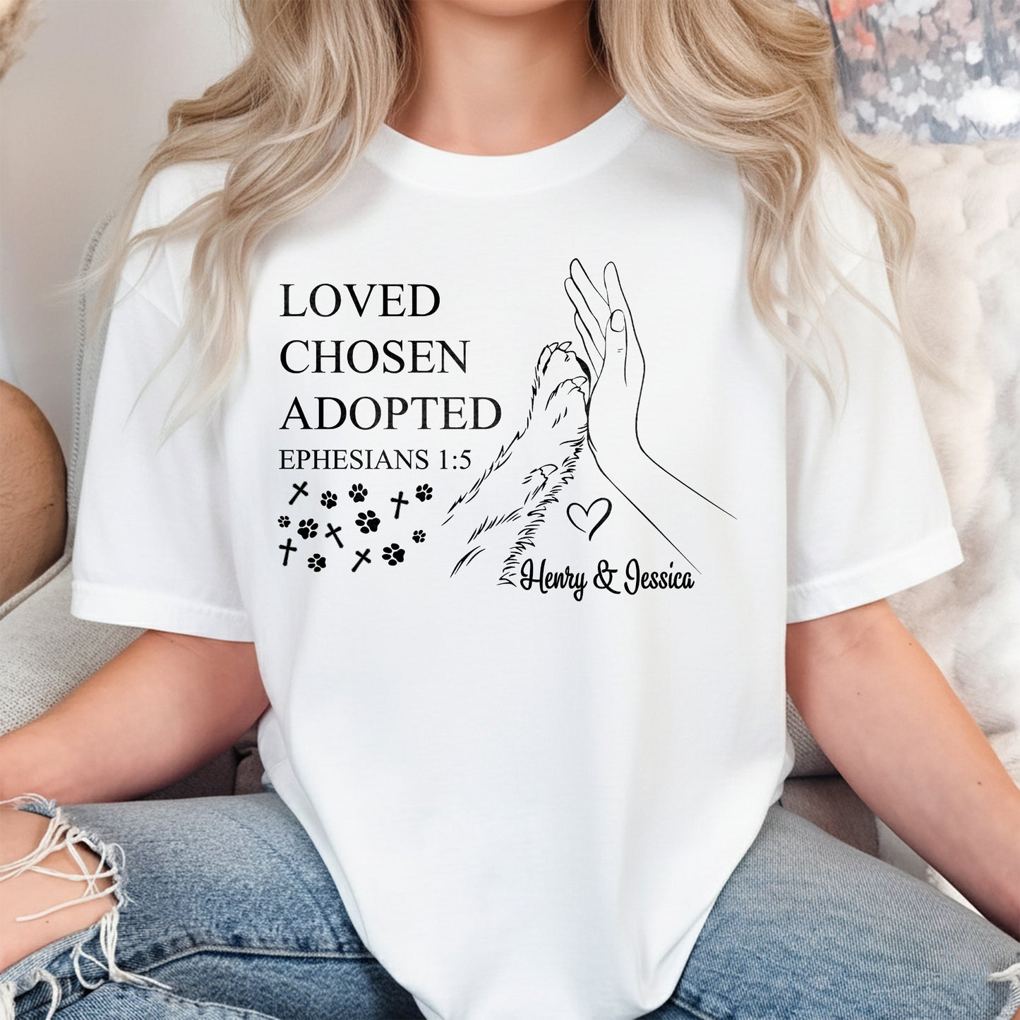 Loved Chosen Adopted T-Shirt