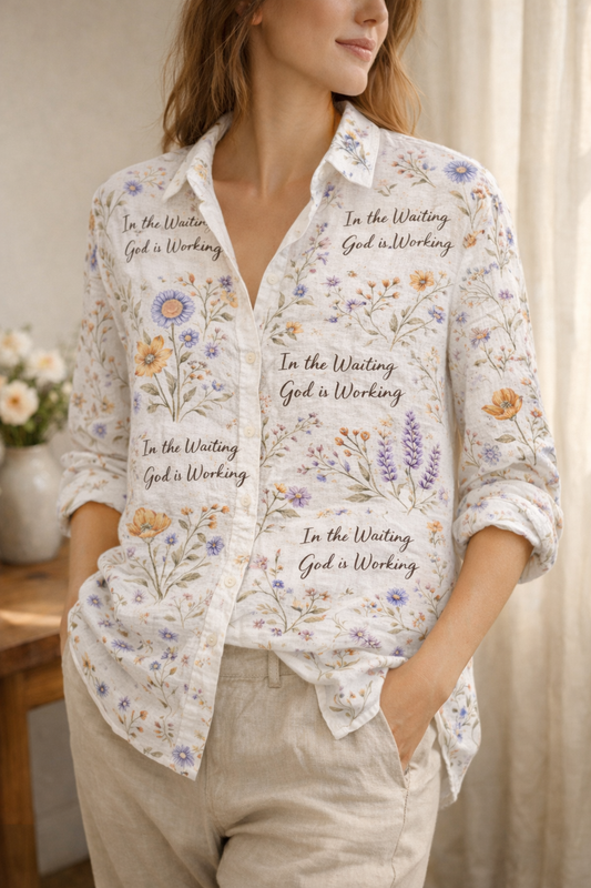 Faith Bloom Linen Shirt A Meaningful Mother’s Day Gift