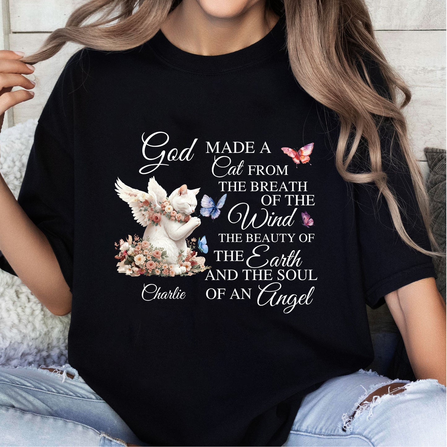 God Made A Cat From The Breath Of The Wind T-Shirt