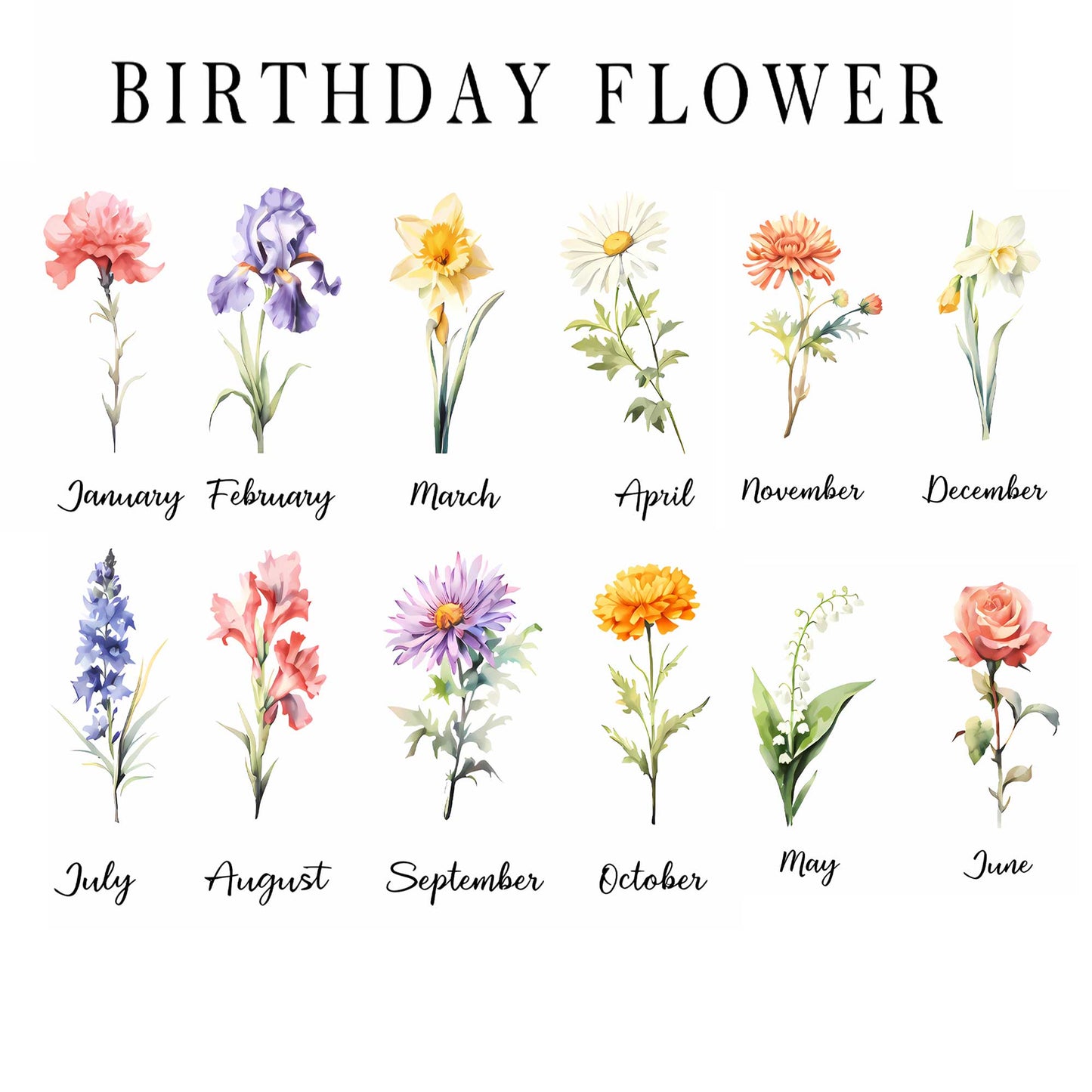 God Blessed Me With A Nana Like You Birth Month Glass Flower Pot