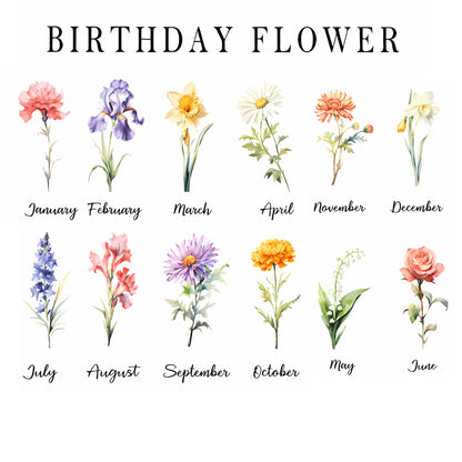 God Blessed Me With A Nana Like You Birth Month Glass Flower Pot