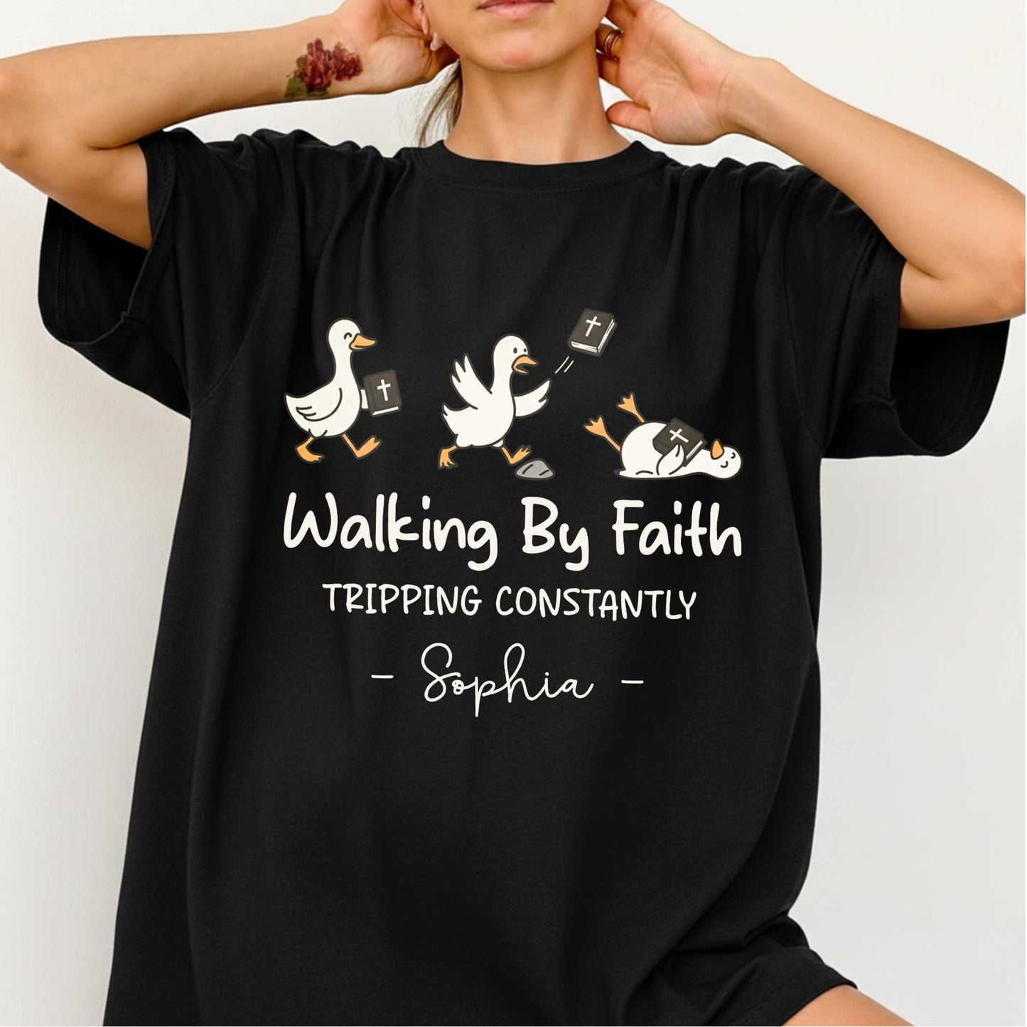 Walking By Faith Tripping Constantly T-Shirt