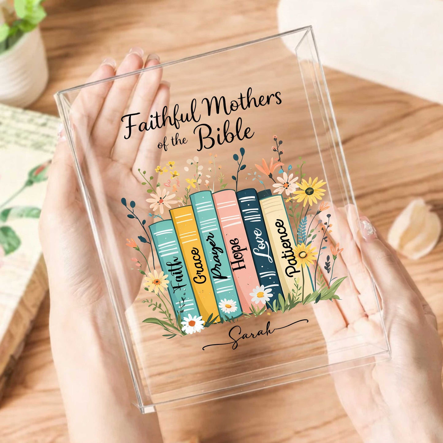 Faithful Mothers Of The Bible Acrylic Book Vase