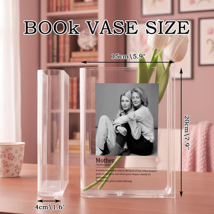 A Woman Whose Love Reflects The Heart Of God, Acrylic Book Vase