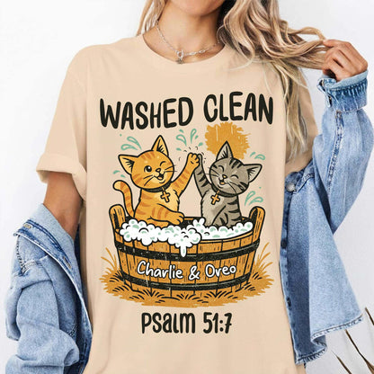 Washed Clean Psalm 51:7 T-Shirt