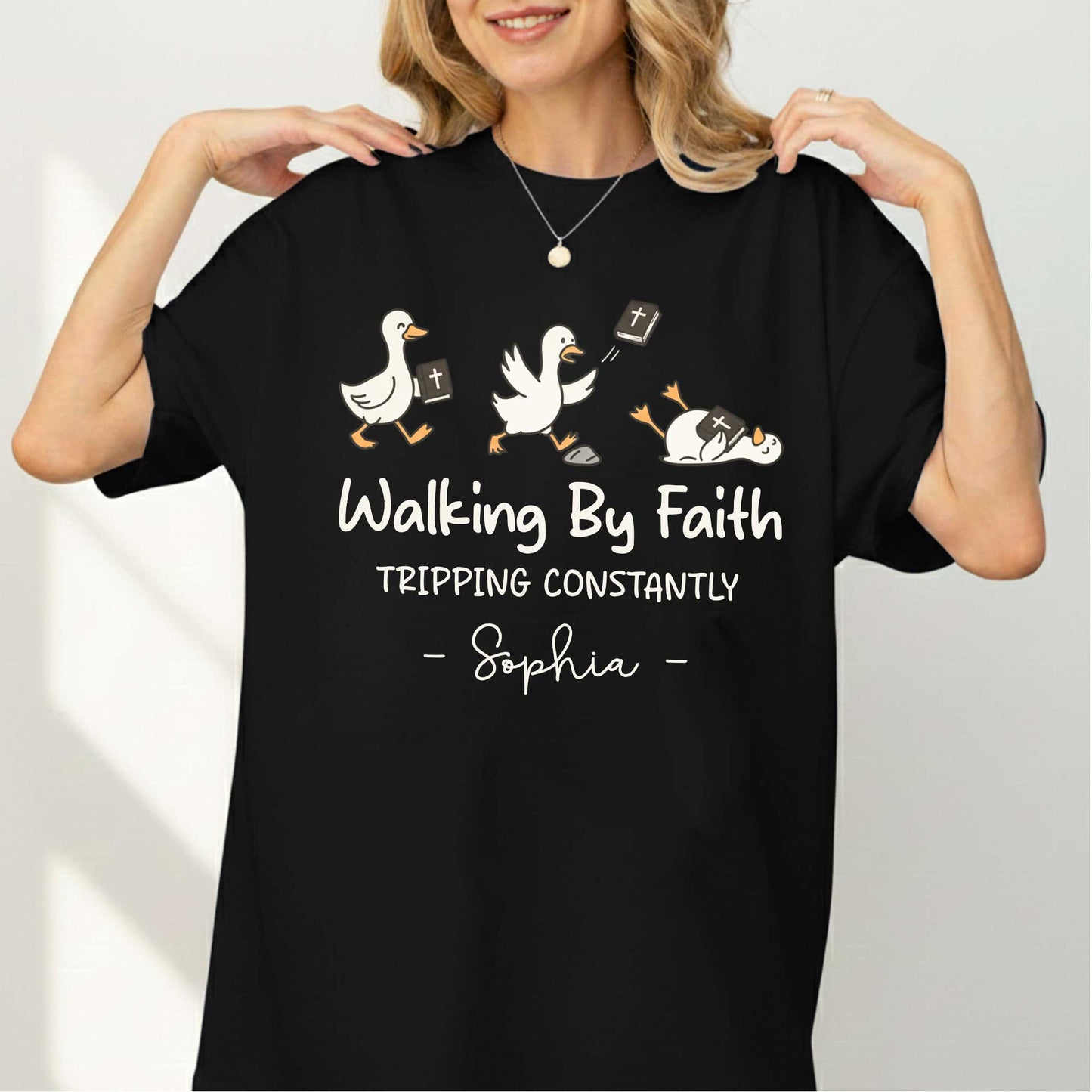 Walking By Faith Tripping Constantly T-Shirt