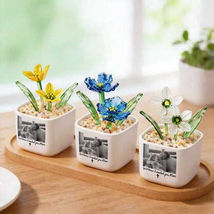 God Knew I Needed You, Mom Birth Month Glass Flower Pot