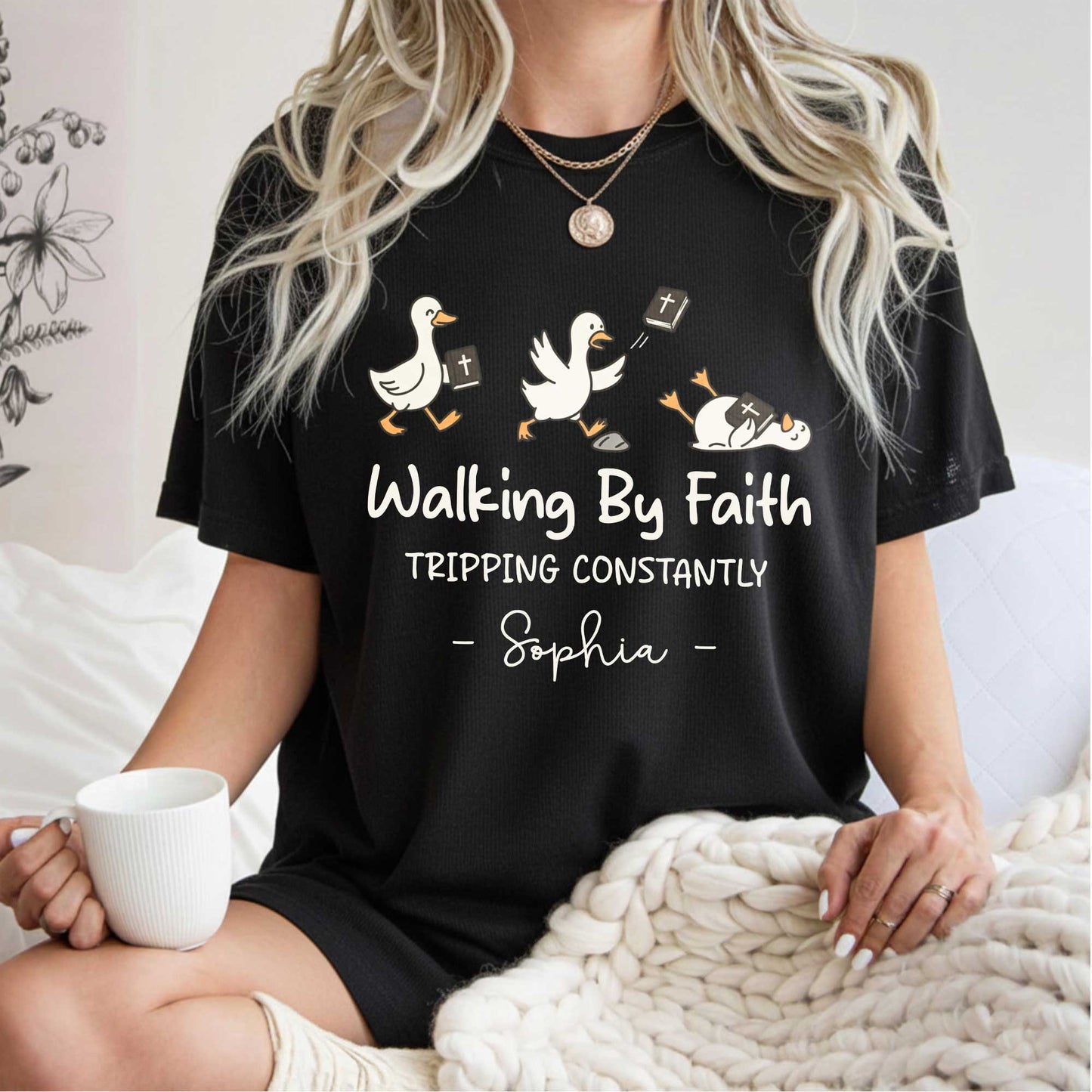 Walking By Faith Tripping Constantly T-Shirt