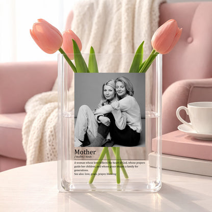 A Woman Whose Love Reflects The Heart Of God, Acrylic Book Vase