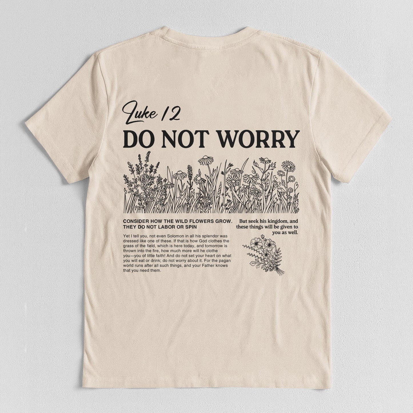Luke 12 Do Not Worry T-shirt