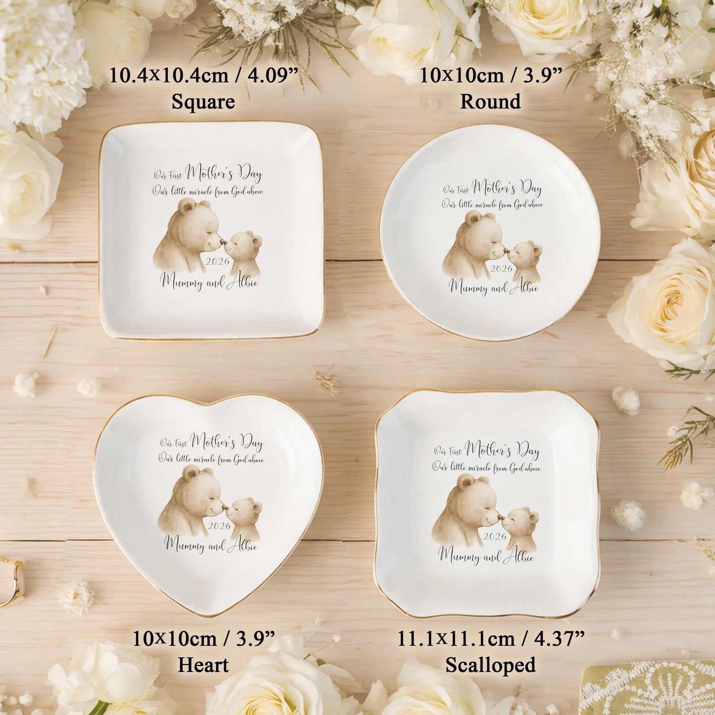 Our First Mother's Day Our Little Miracle From God Ceramic Jewelry Tray