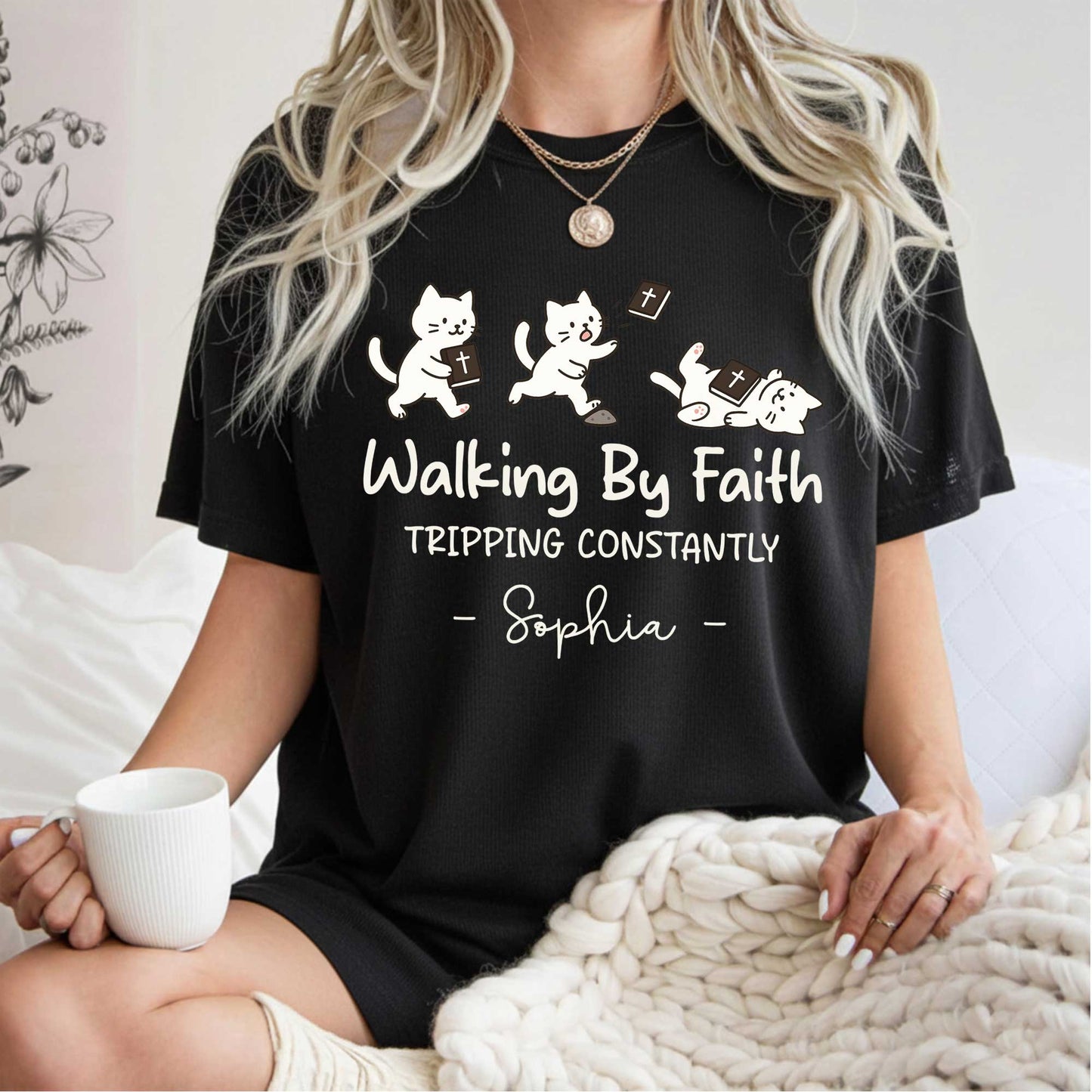 Walking By Faith Tripping Constantly T-Shirt