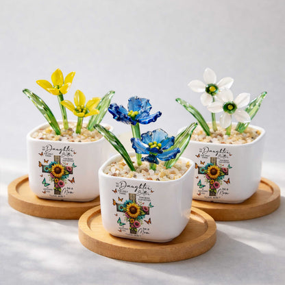 To My Daughter The Only Thing Better Than Being Your Mother Birth Month Glass Flower Pot