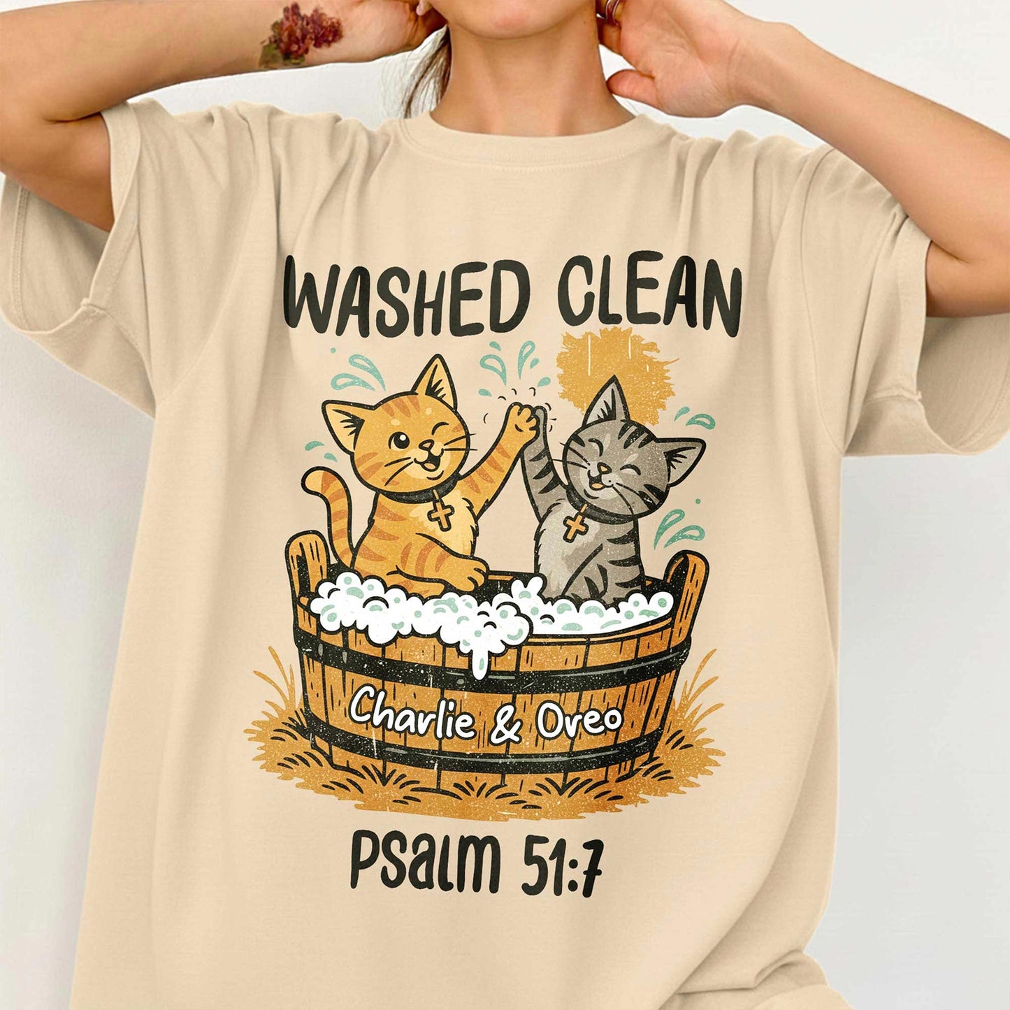 Washed Clean Psalm 51:7 T-Shirt