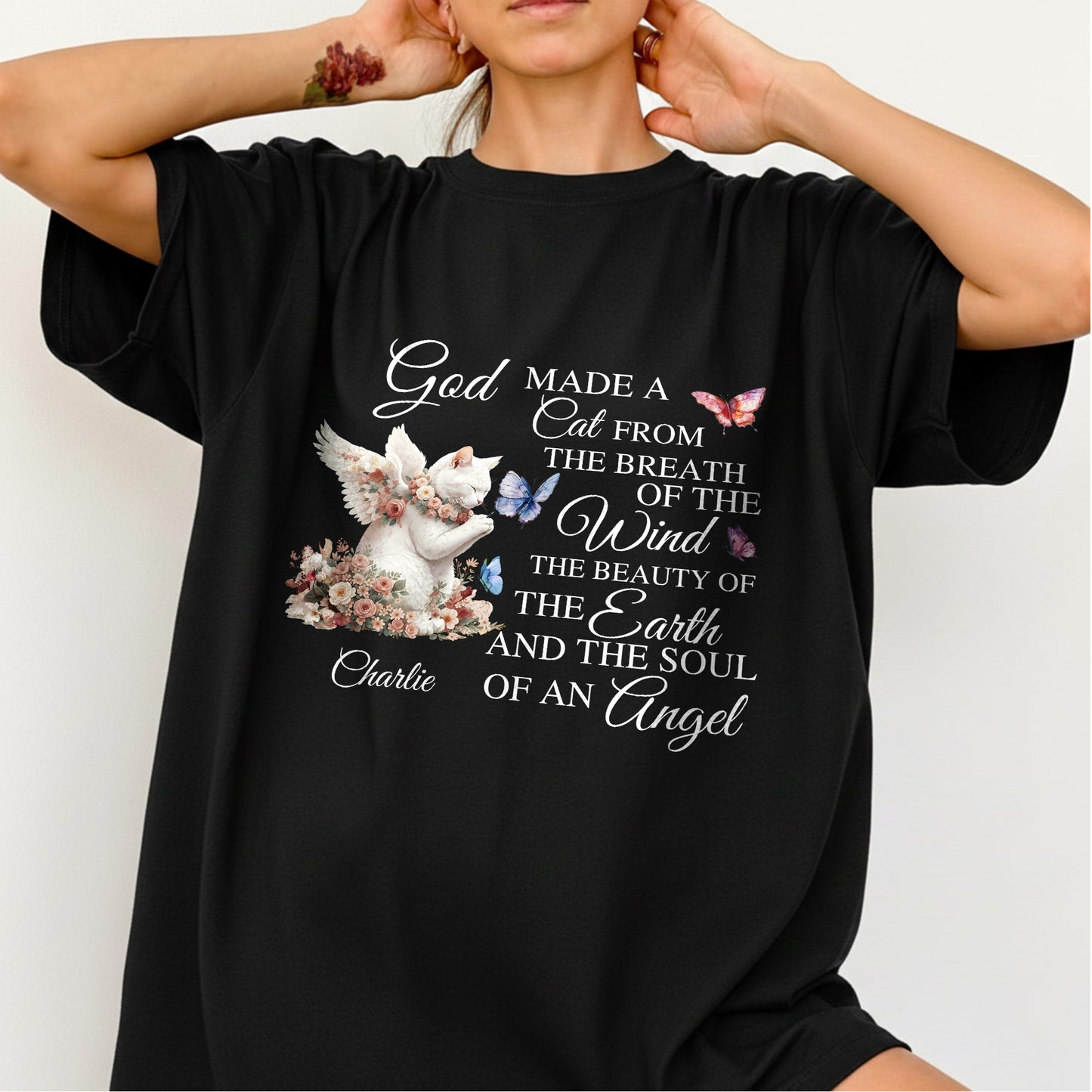 God Made A Cat From The Breath Of The Wind T-Shirt