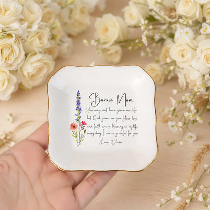 Bonus Mom You May Not Have Given Me Life Ceramic Jewelry Tray