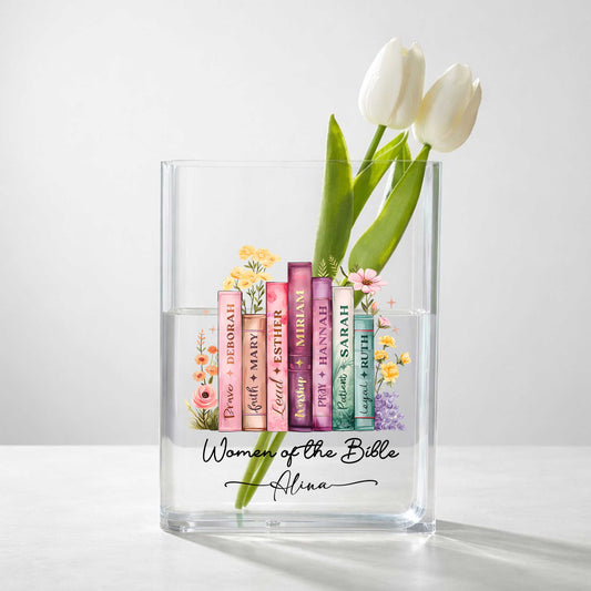 Women Of The Bible, Acrylic Book Vase, Mother's Day Gift