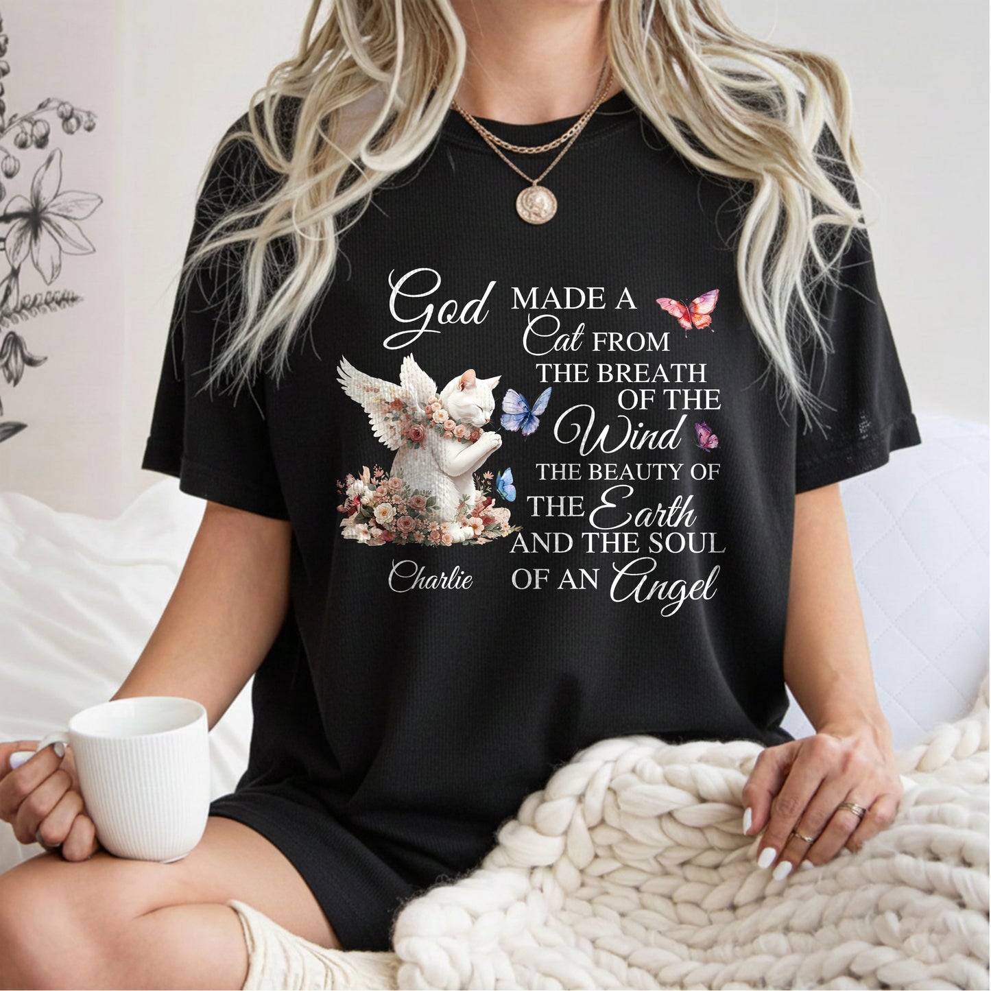 God Made A Cat From The Breath Of The Wind T-Shirt