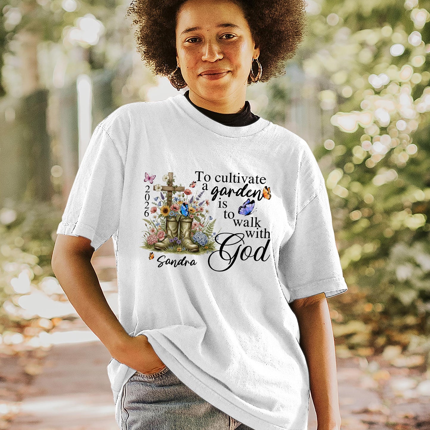 To Cultivate A Garden Is To Walk With God T-Shirt