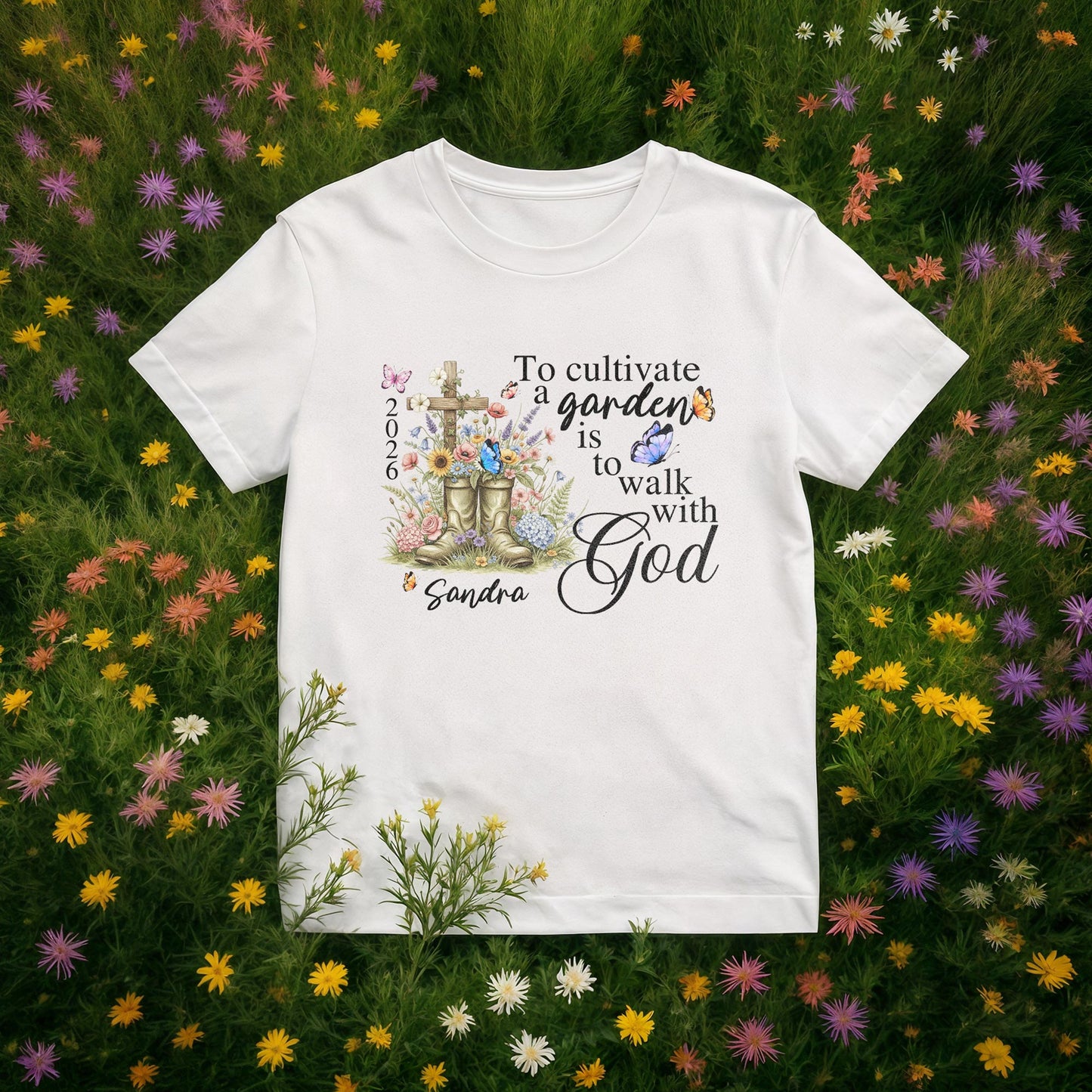 To Cultivate A Garden Is To Walk With God T-Shirt