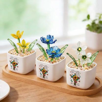 To My Daughter The Only Thing Better Than Being Your Mother Birth Month Glass Flower Pot