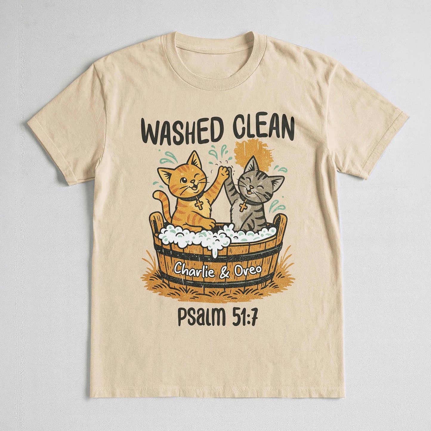 Washed Clean Psalm 51:7 T-Shirt