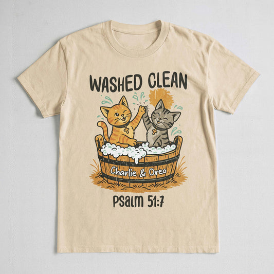 Washed Clean Psalm 51:7 T-Shirt