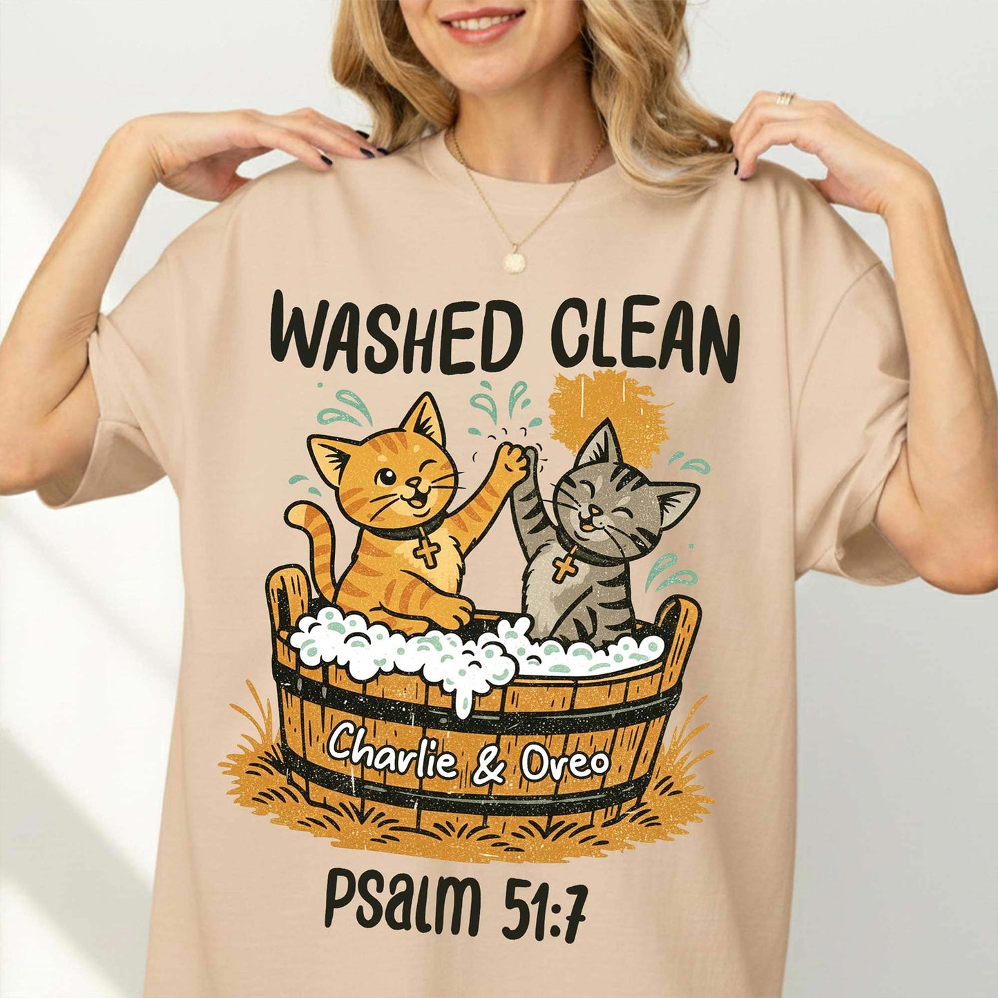 Washed Clean Psalm 51:7 T-Shirt