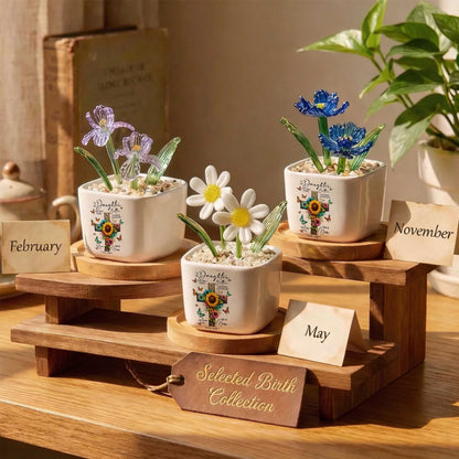 To My Daughter The Only Thing Better Than Being Your Mother Birth Month Glass Flower Pot