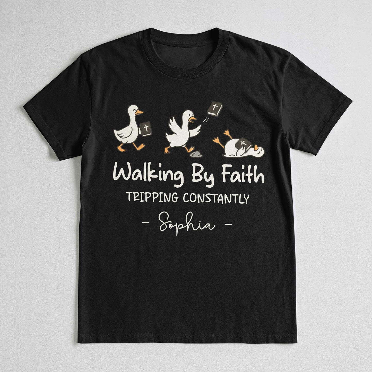 Walking By Faith Tripping Constantly T-Shirt