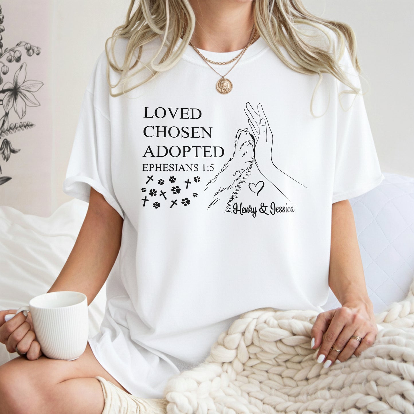 Loved Chosen Adopted T-Shirt
