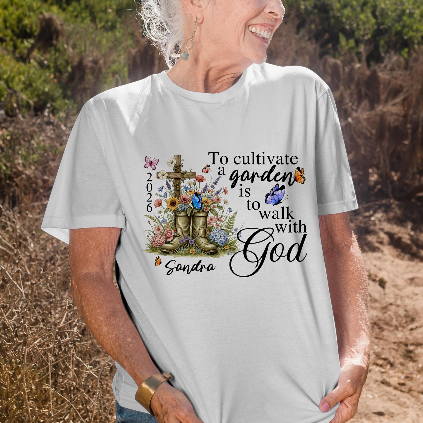 To Cultivate A Garden Is To Walk With God T-Shirt