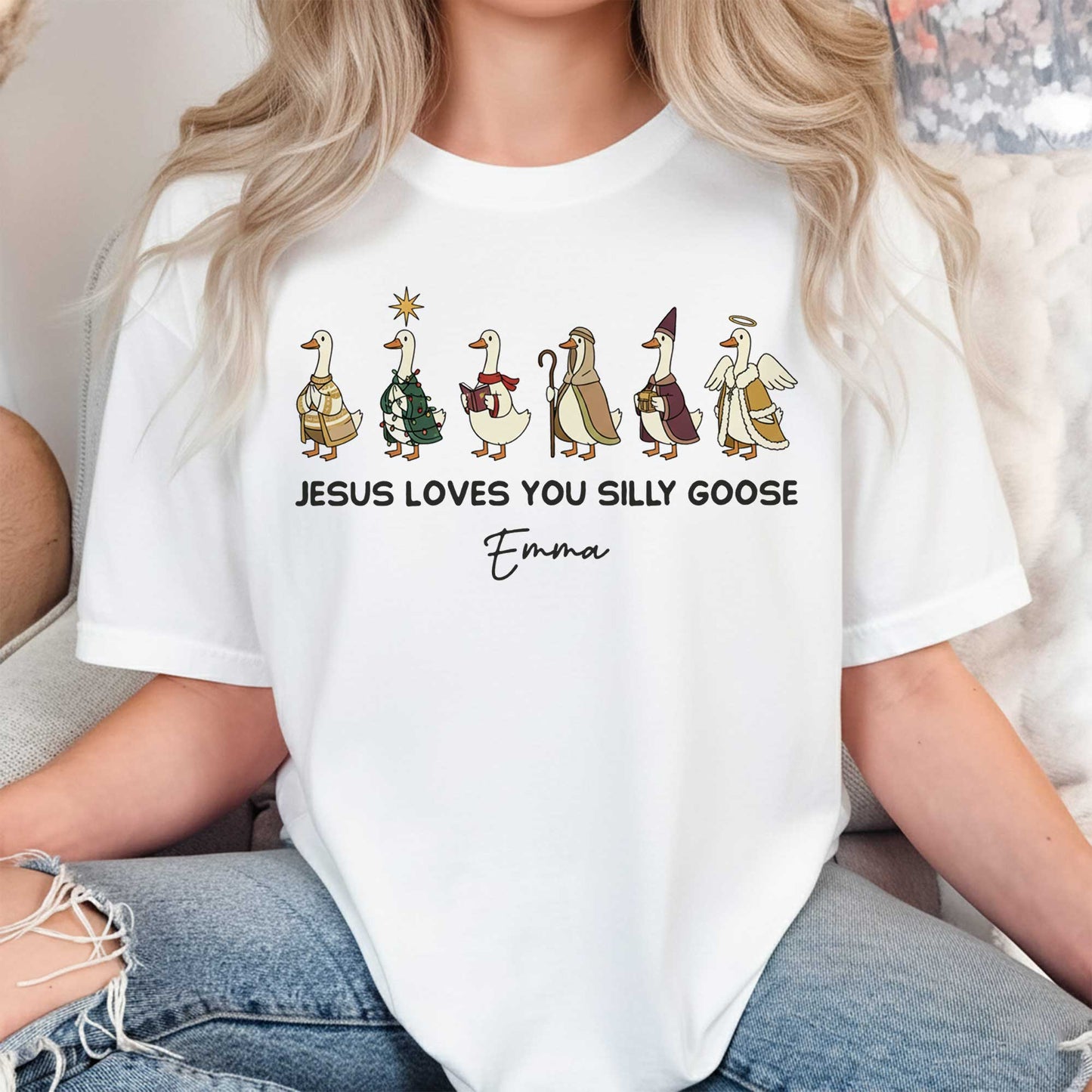 Jesus Loves You Silly Goose T-Shirt